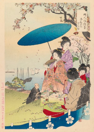 Geisha in Springtime by Ogata Gekko